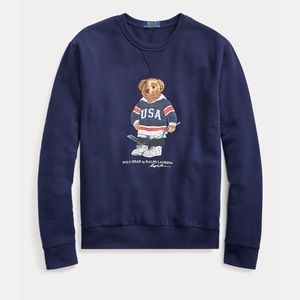 Polo Ralph Lauren Navy Teddy Bear Sweatshirt Small